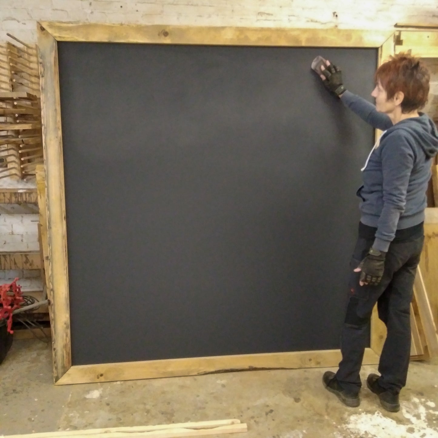 Kreidetafel mit Holzrahmen