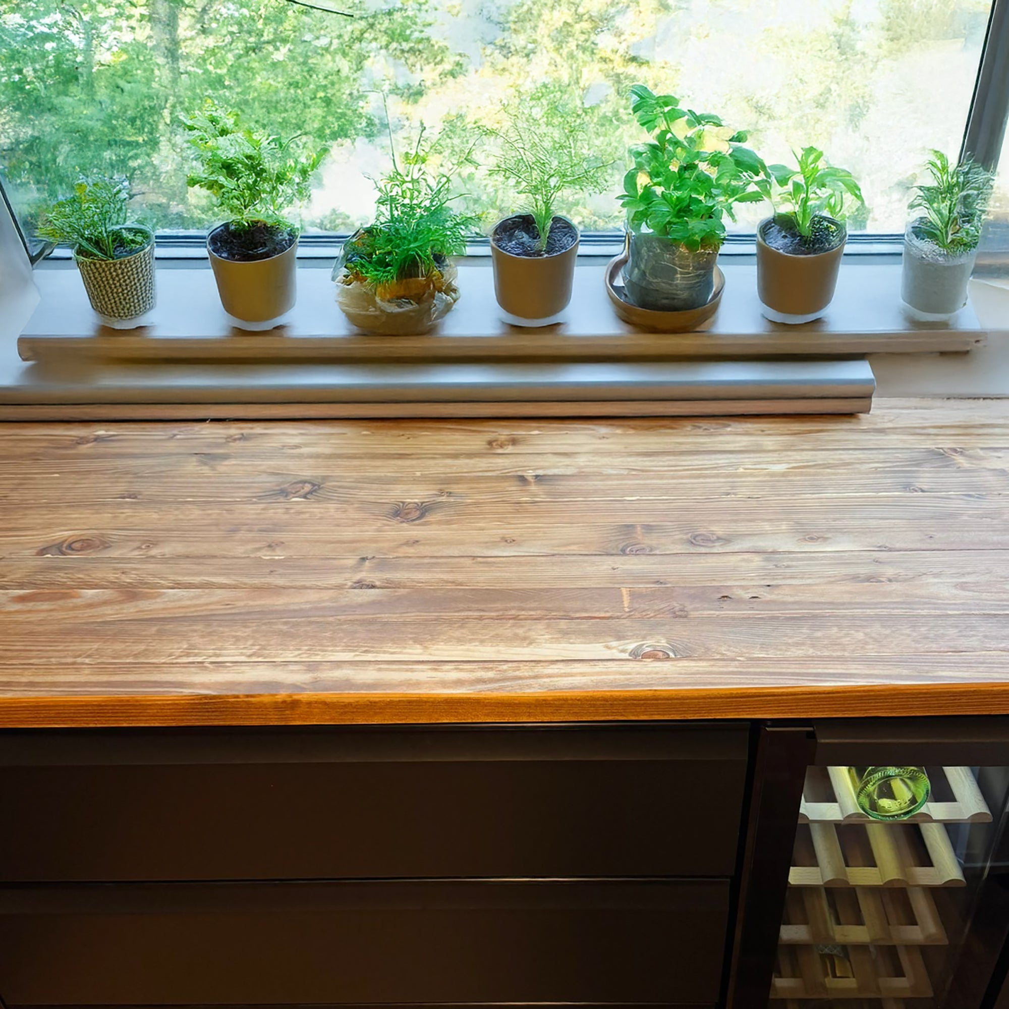 Arbeitsplatte aus Bauholz Nach Wunsch - Auf Maß - Amoligno - Arbeits - / Waschtisch - Platten