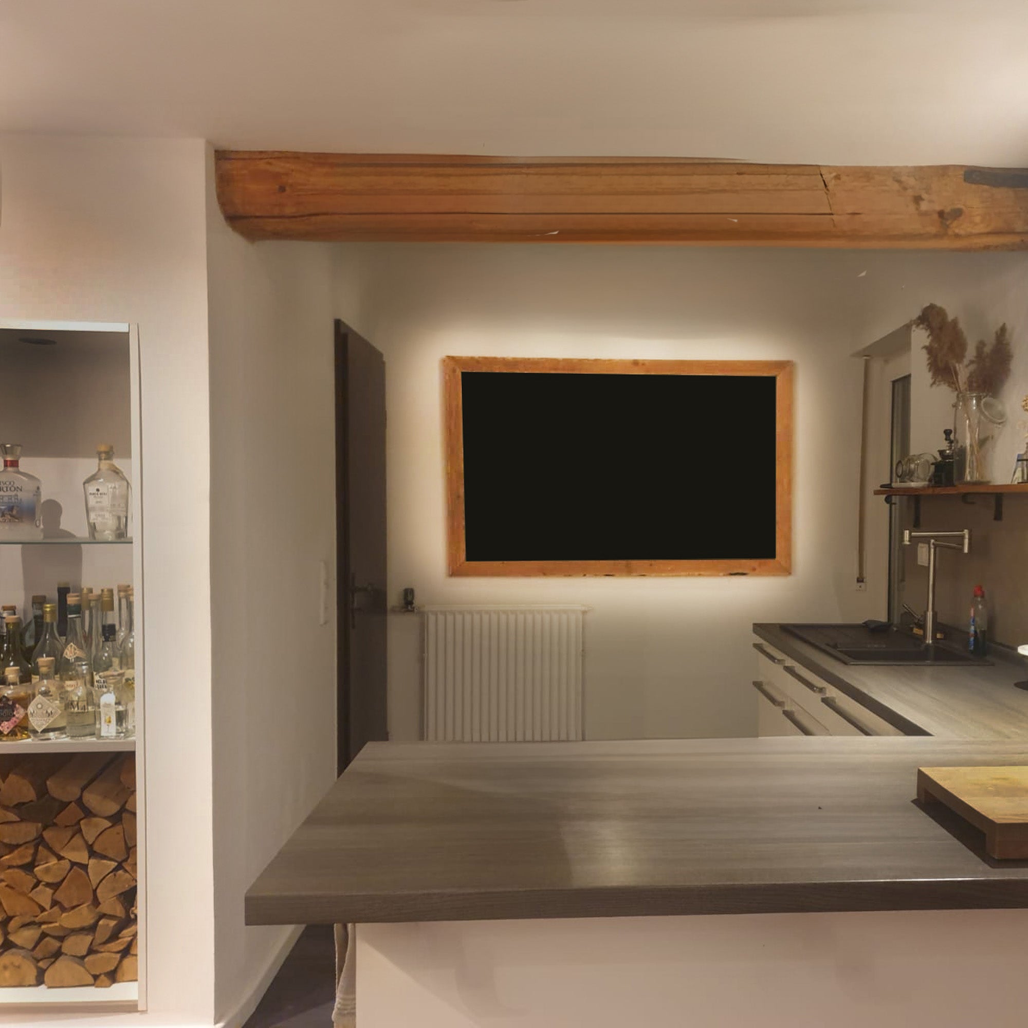 Kreidetafel mit Holzrahmen - Amoligno - Dekorativ & Nützlich