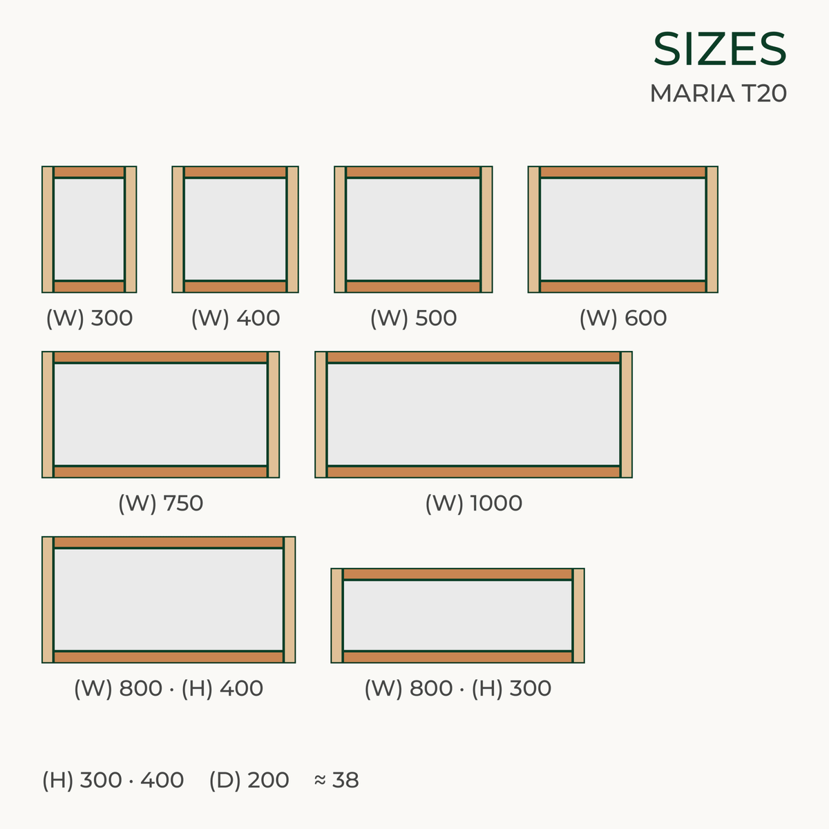 Dimensions and drawing