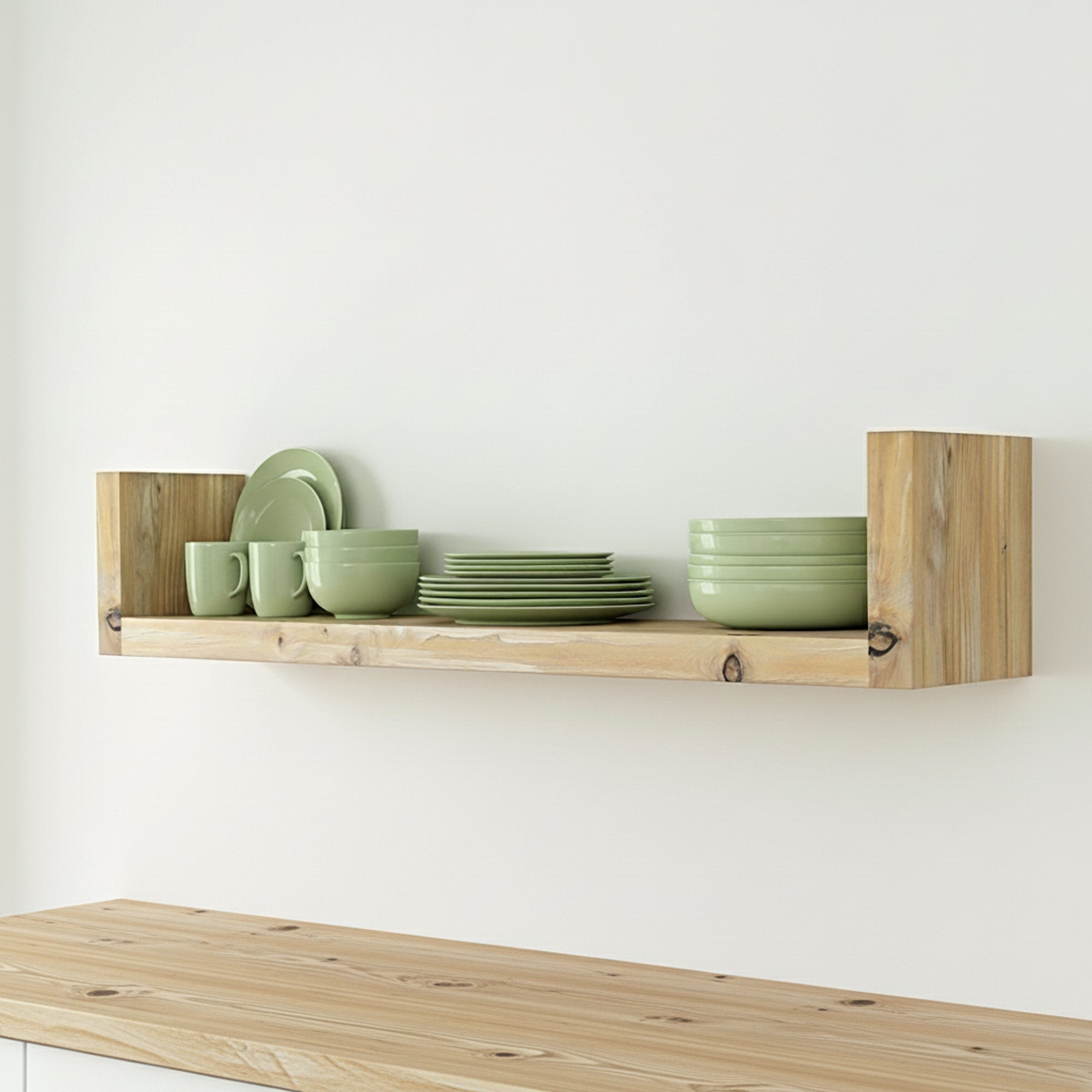 Schwebendes Wandregal | U - Form | 27cm - Amoligno - Wandregale