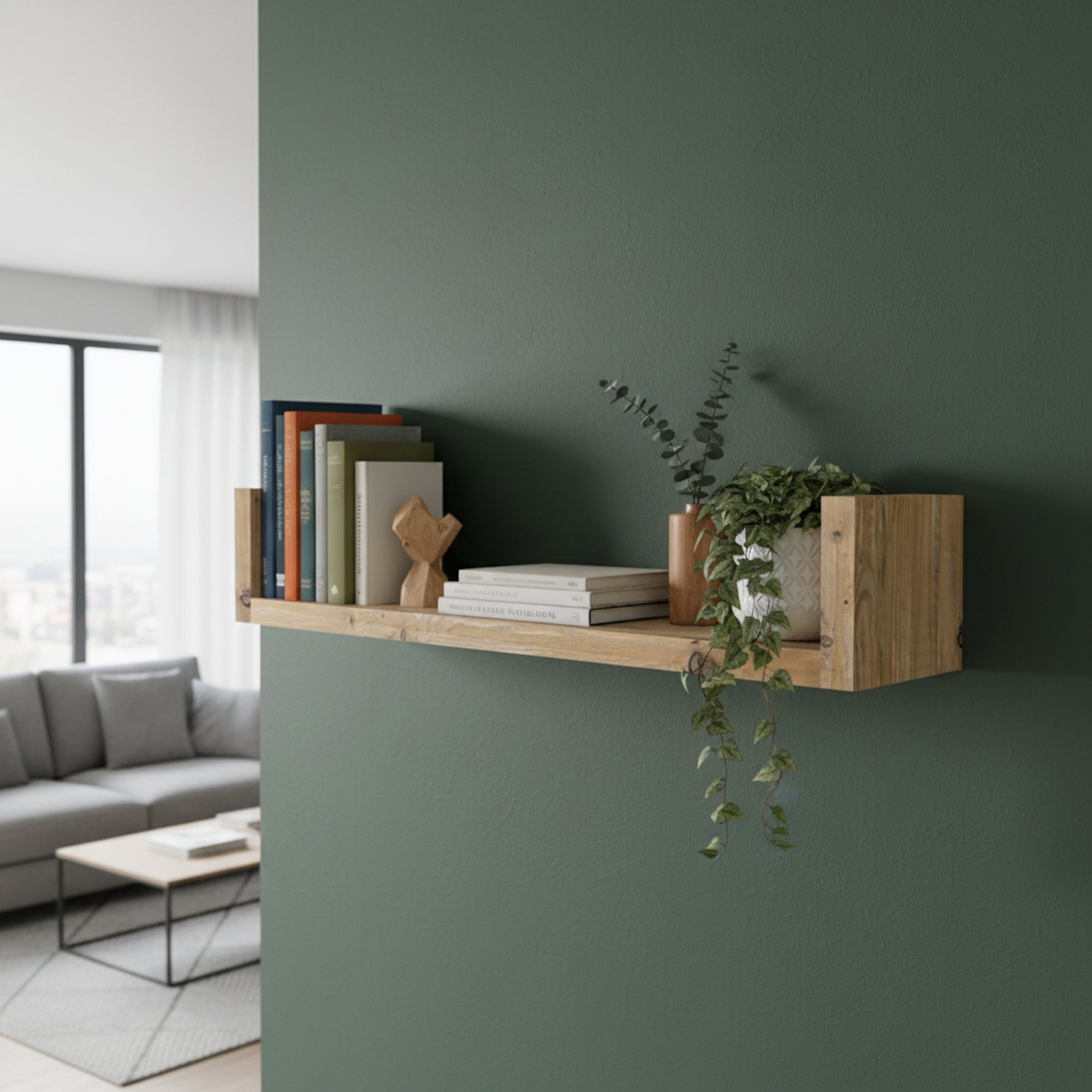 Schwebendes Wandregal | U - Form | 27cm - Amoligno - Wandregale