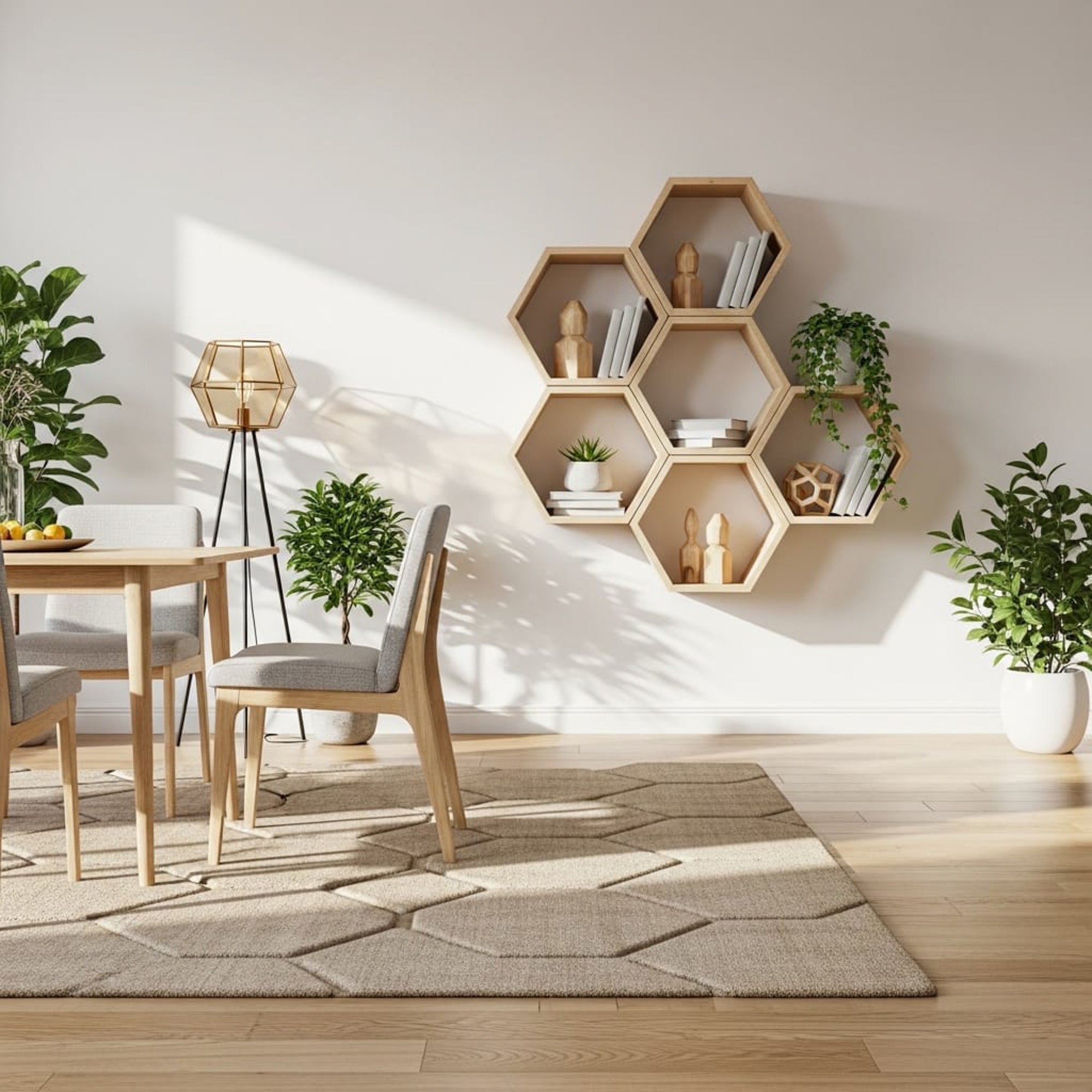 Wabenregal aus Altholz | Kleine Hexe WR - Amoligno - Wandregale