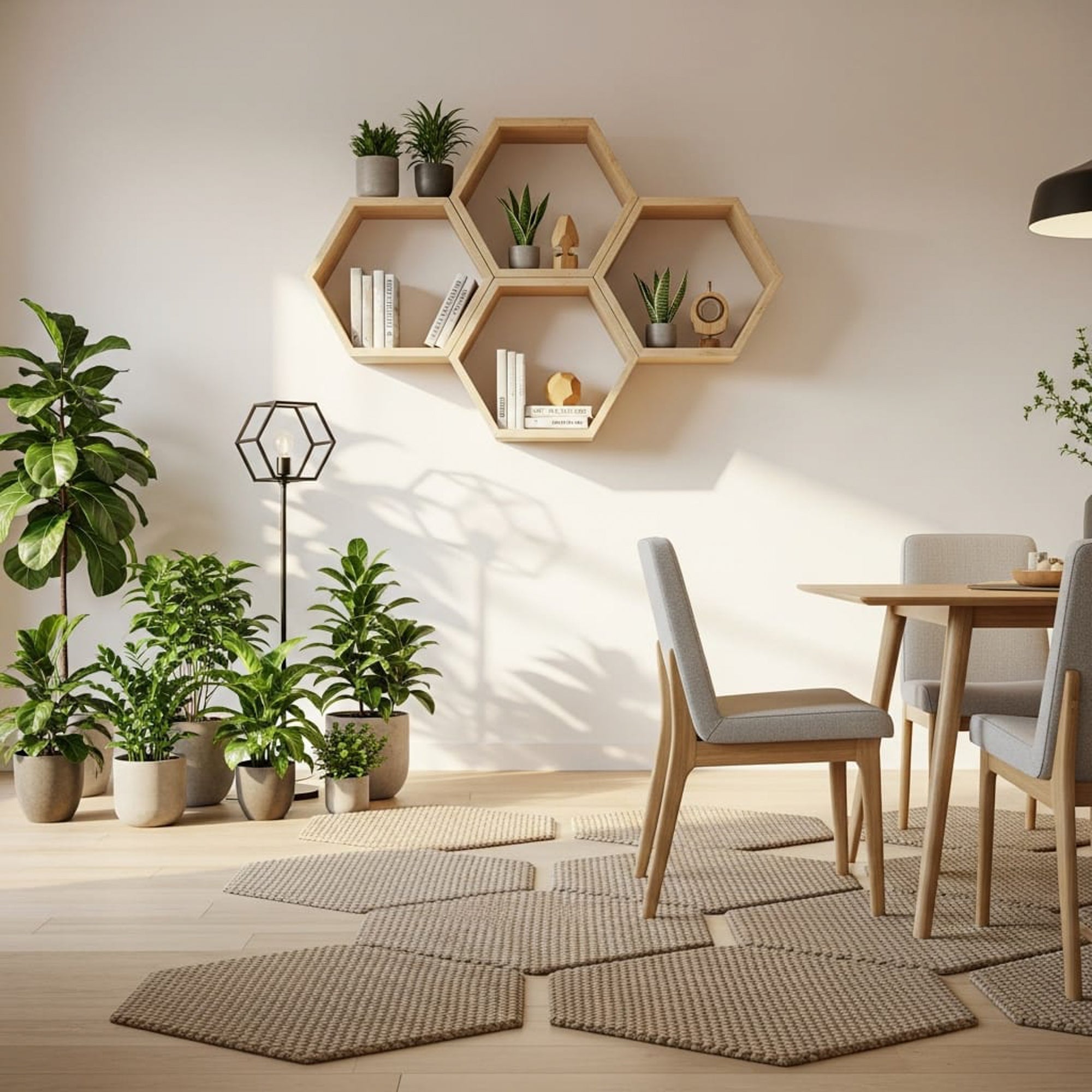 Wabenregal aus Altholz | Kleine Hexe WR - Amoligno - Wandregale