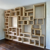 Bücherregal gekalkt Sonderanfertigung - Amoligno - Modulare Standregale