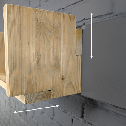 Bücherregal "Livia" - Minimalistisches Wandregal - Amoligno - 