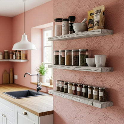 Gewürzregal Wand aus Palettenholz | GWWR - Amoligno - Wandregale