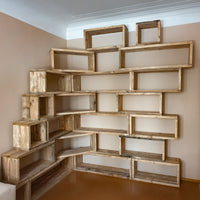 Kiste 40 - Modulares Regal aus Bauholz/Gerüstdielen - extra dickes Holz - Amoligno - Modulare Standregale