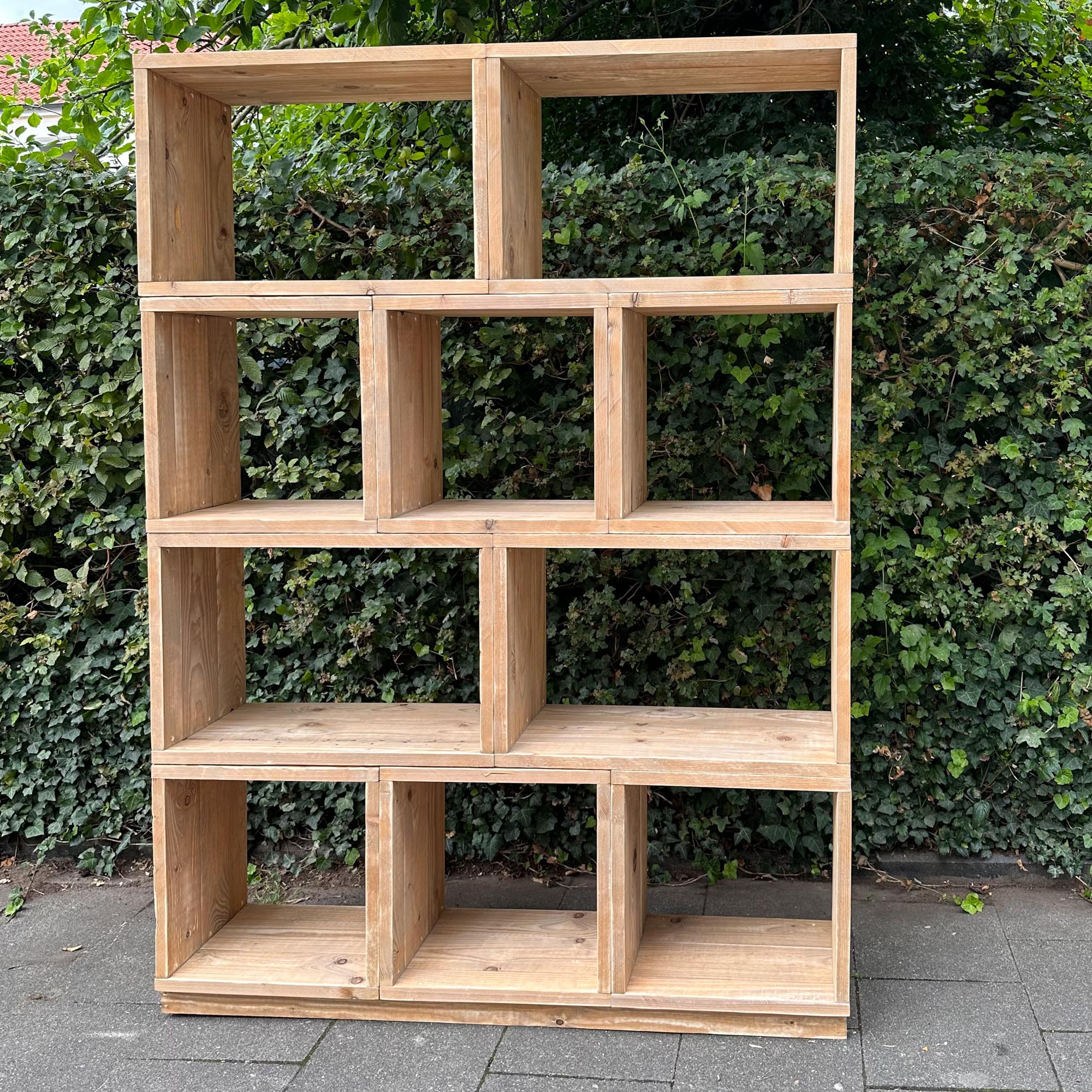 KOMBI3 - Regalsystem Set Bücherregal Raumteiler Holzregal - Amoligno - Modulare Standregale