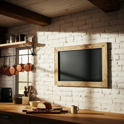 Kreidetafel mit Altholzrahmen | KT R7 - Amoligno - Dekorativ & Nützlich