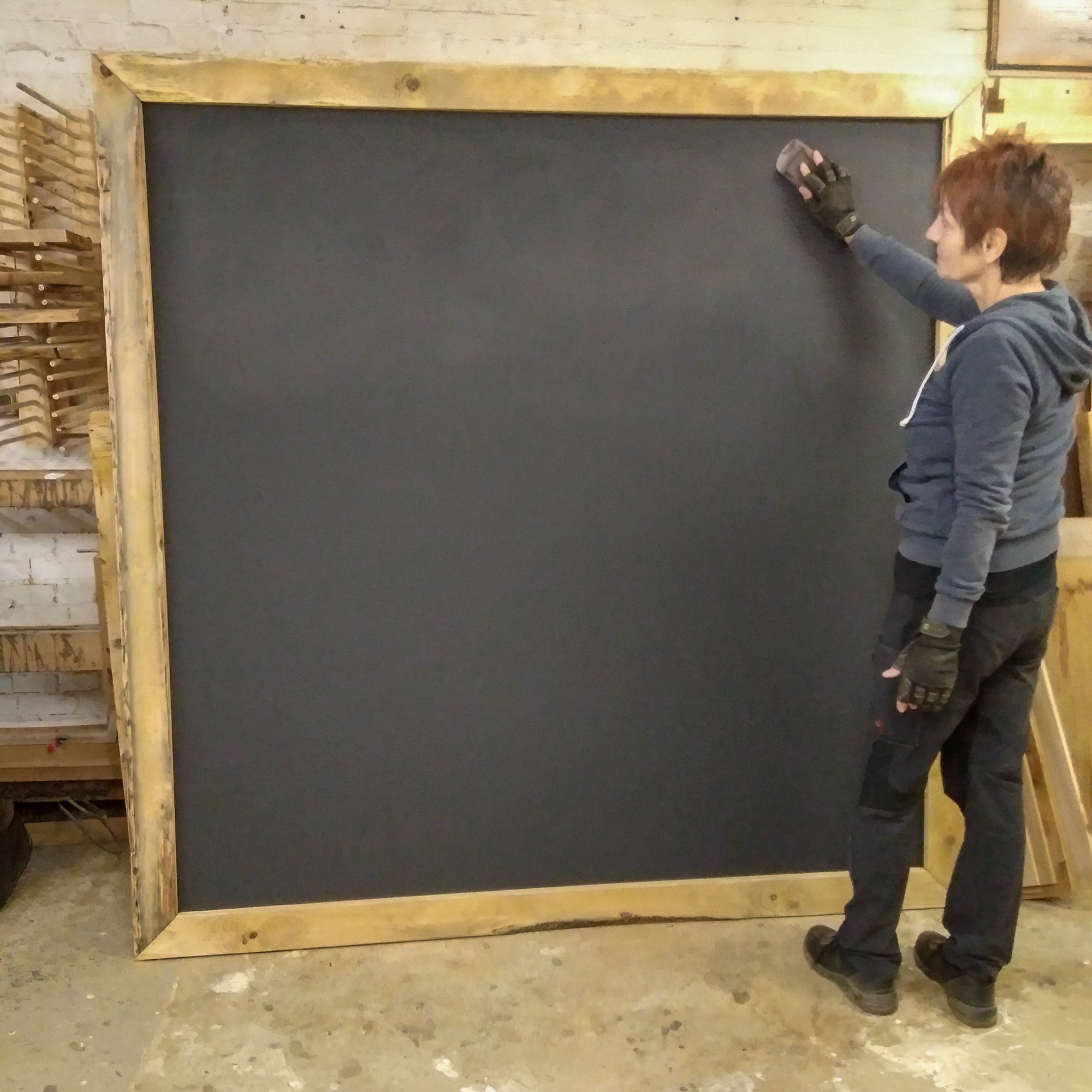 Kreidetafel mit Altholzrahmen | KT R7 - Amoligno - Dekorativ & Nützlich