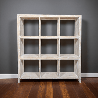 "Laura - BE" - Altweiss Bücherregal Sideboard Massivholz - Amoligno - Regale / Raumteiler