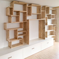 Modulares Bauholzregal "Jassi" - Amoligno - Modulare Regale