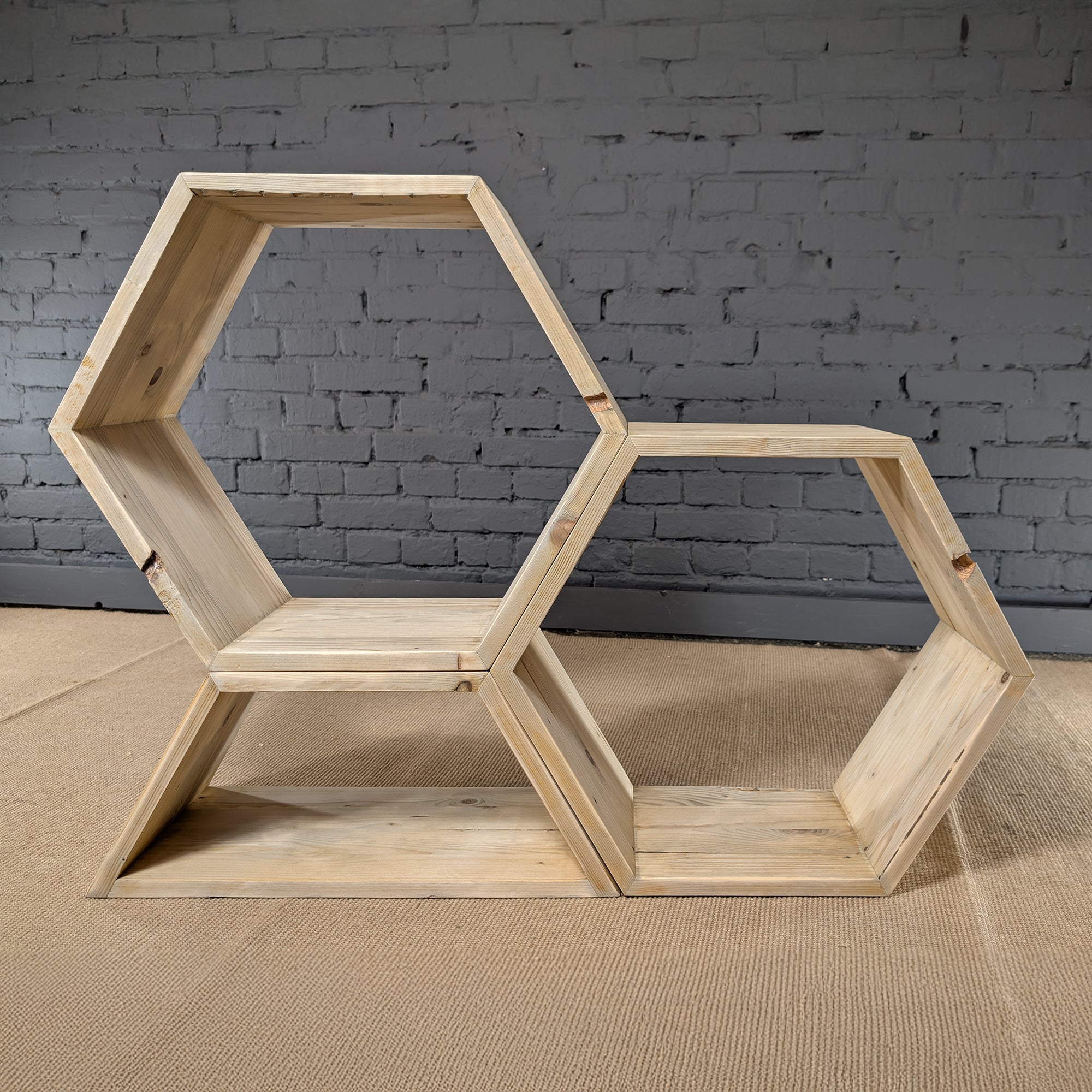 Regal - Element für Wabenregal Grosse Hexe| Halbe Hexe - Amoligno - Regale & Aufbewahrung: Zubehör / Ergänzung