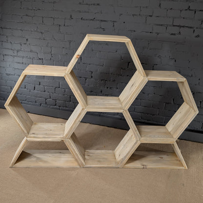 Regal - Element für Wabenregal Grosse Hexe| Halbe Hexe - Amoligno - Regale & Aufbewahrung: Zubehör / Ergänzung