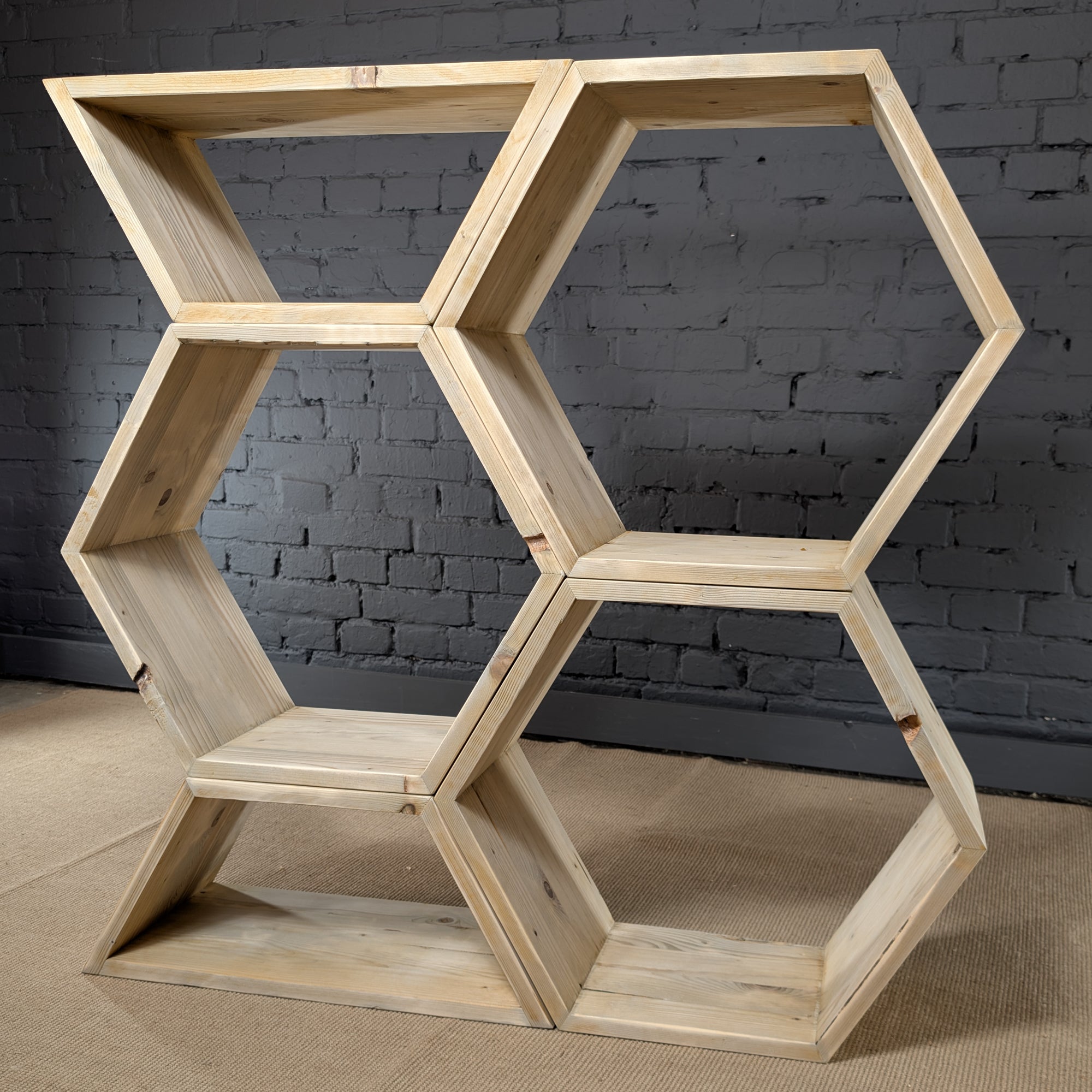 Regal - Element für Wabenregal Grosse Hexe| Halbe Hexe - Amoligno - Regale & Aufbewahrung: Zubehör / Ergänzung