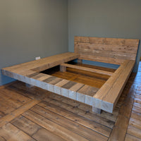 Schwebendes Balkenbett mit Kopfteil - Amoligno - Betten