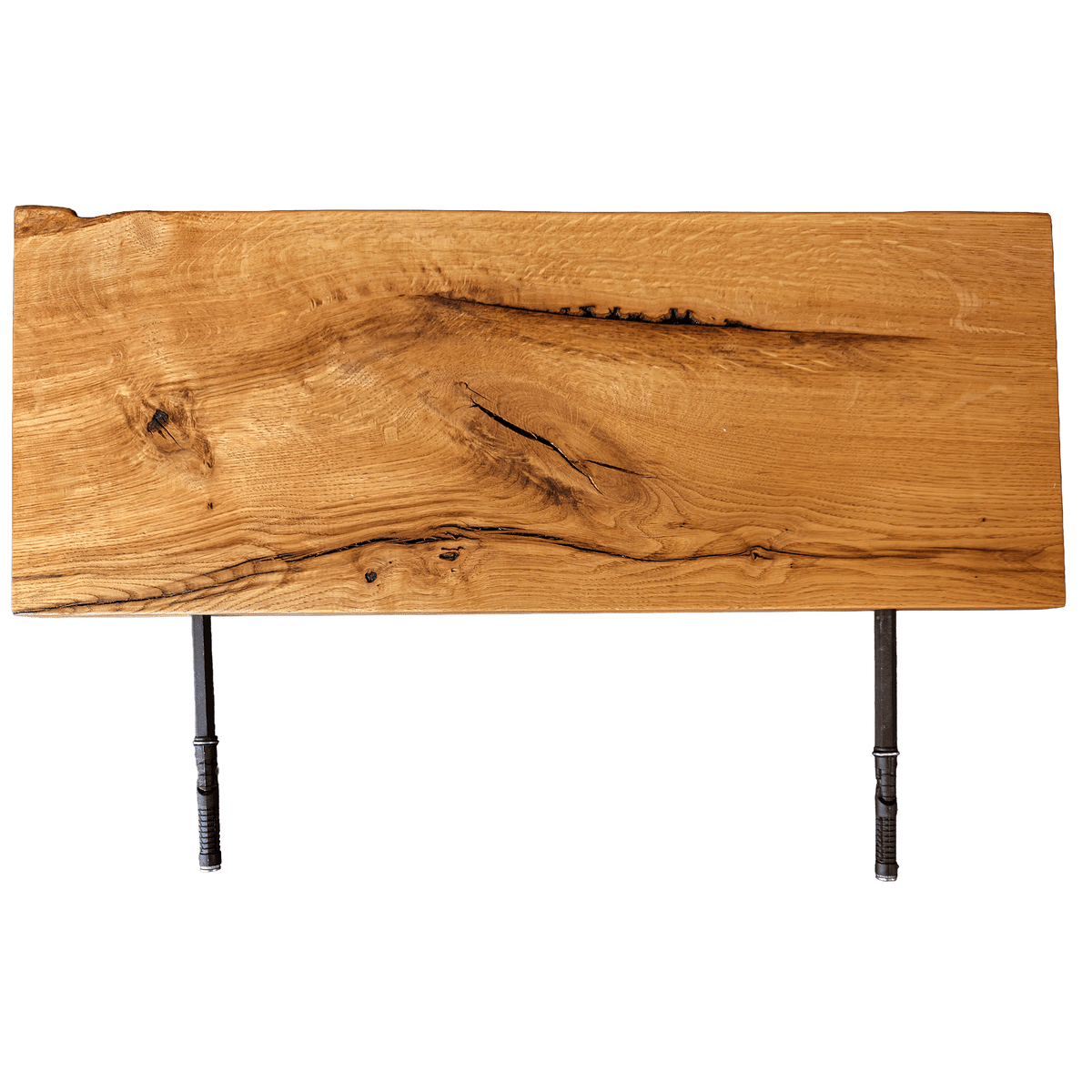 Schwebendes Wandregal aus Wildeiche | massiv | 15 bis 25 cm tief | 30 bis 200 cm breit - Amoligno - Wandregale