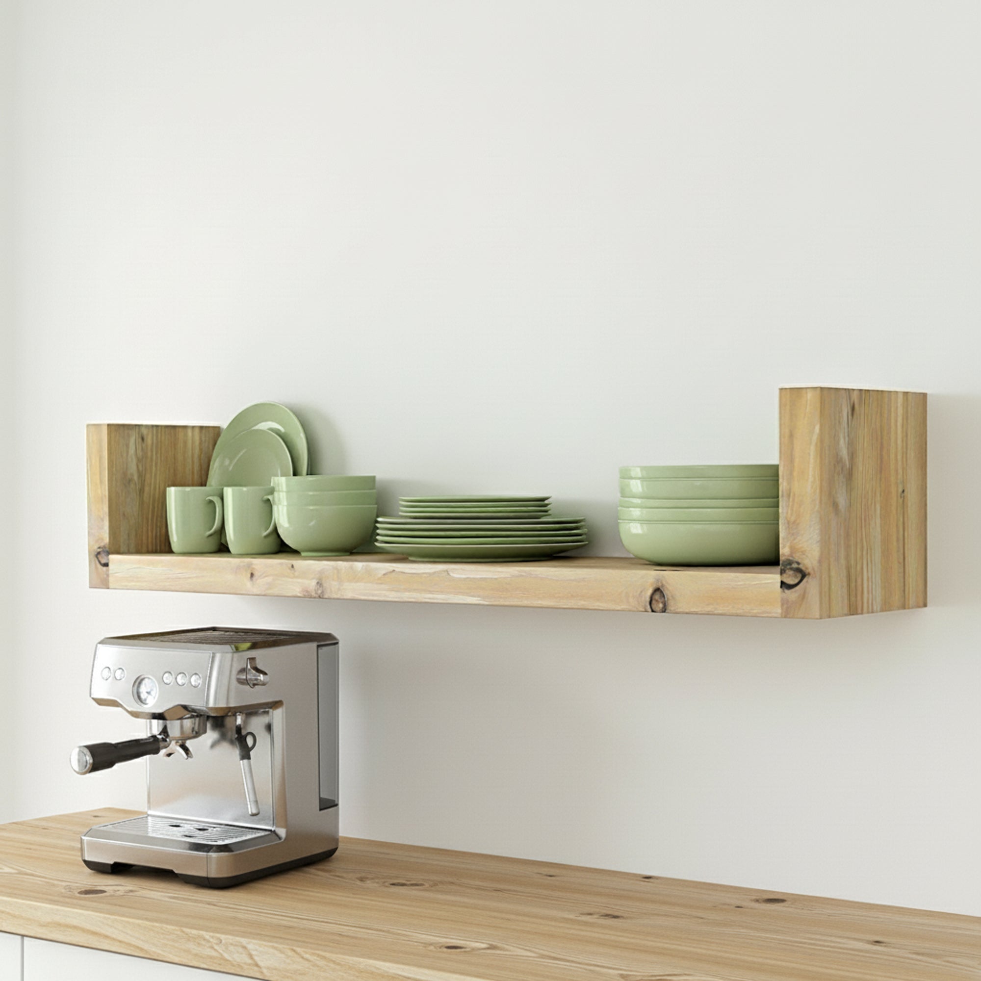 Schwebendes Wandregal | U - Form | 27cm - Amoligno - Wandregale