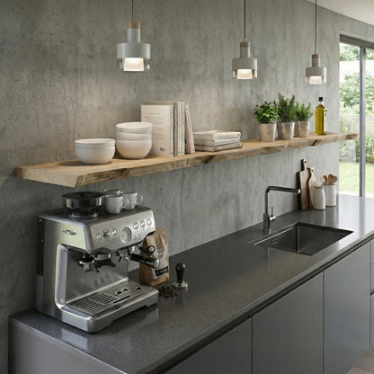 Schwebendes Wandregal | Waldkante | 27cm - Amoligno - Wandregale