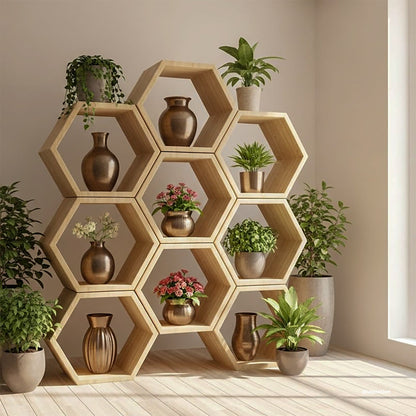 Standregal Wabenform | Grosse Hexe - Amoligno - Modulare Regale