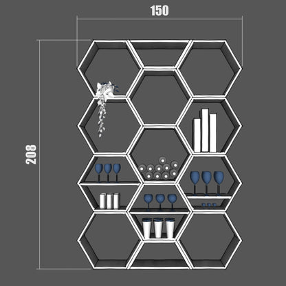 Standregal Wabenform | Grosse Hexe - Amoligno - Modulare Regale
