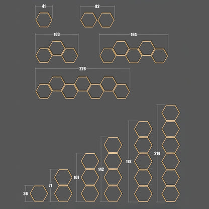 Wabenregal aus Altholz | Kleine Hexe WR - Amoligno - Wandregale