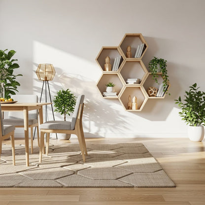 Wabenregal aus Altholz | Kleine Hexe WR - Amoligno - Wandregale