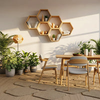 Wabenregal aus Altholz | Kleine Hexe WR - Amoligno - Wandregale