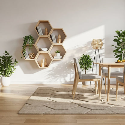 Wabenregal aus Altholz | Kleine Hexe WR - Amoligno - Wandregale