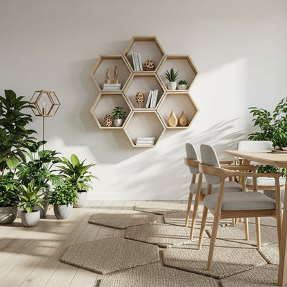 Wabenregal aus Altholz | Kleine Hexe WR - Amoligno - Wandregale