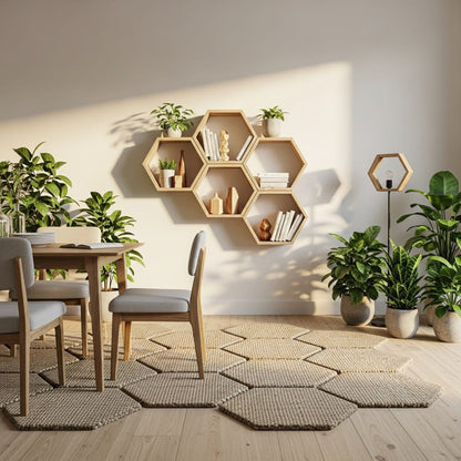 Wabenregal aus Altholz | Kleine Hexe WR - Amoligno - Wandregale