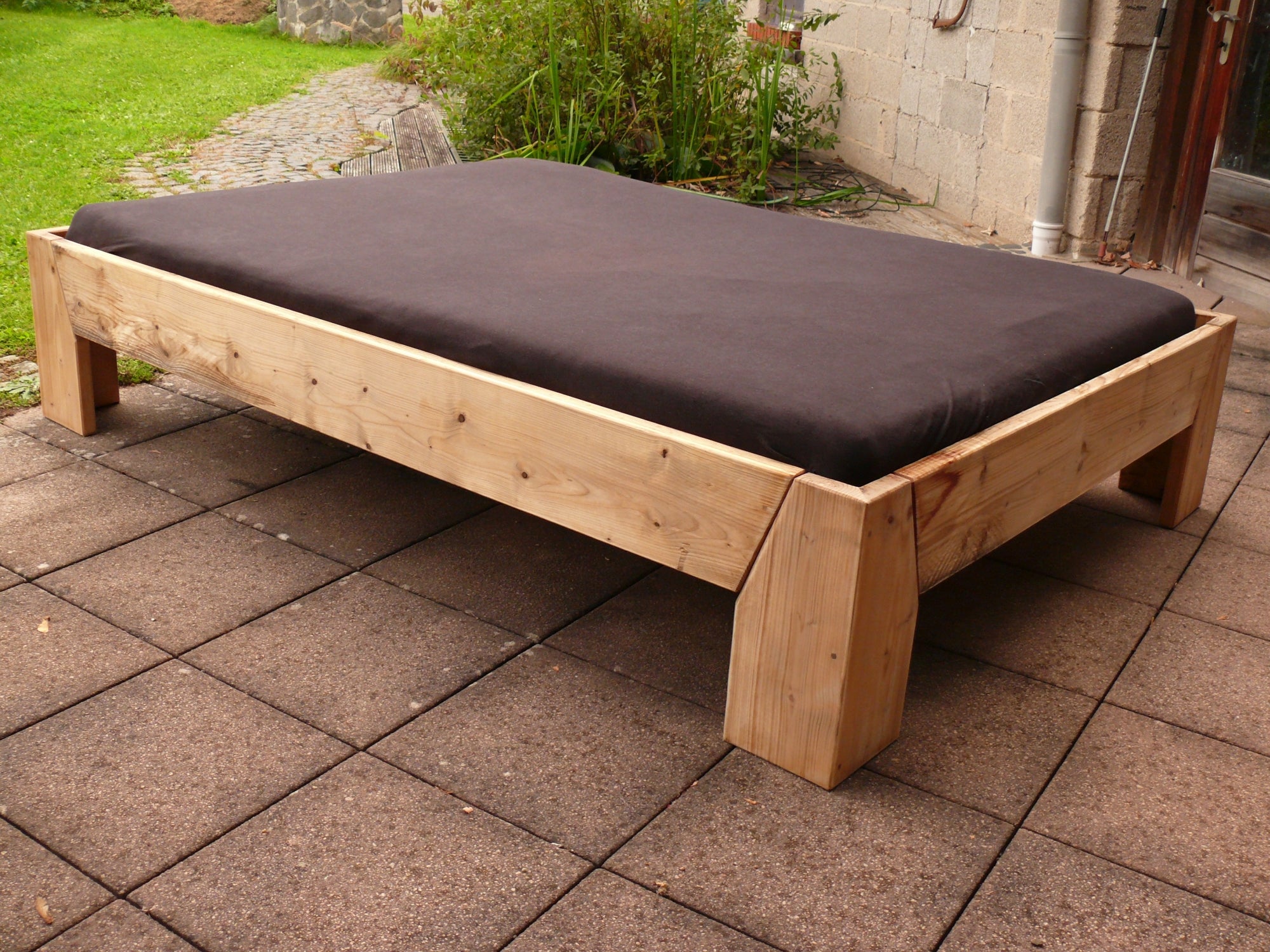 Bauholz Bett PETRA Metallfrei 100% Individualisierbar