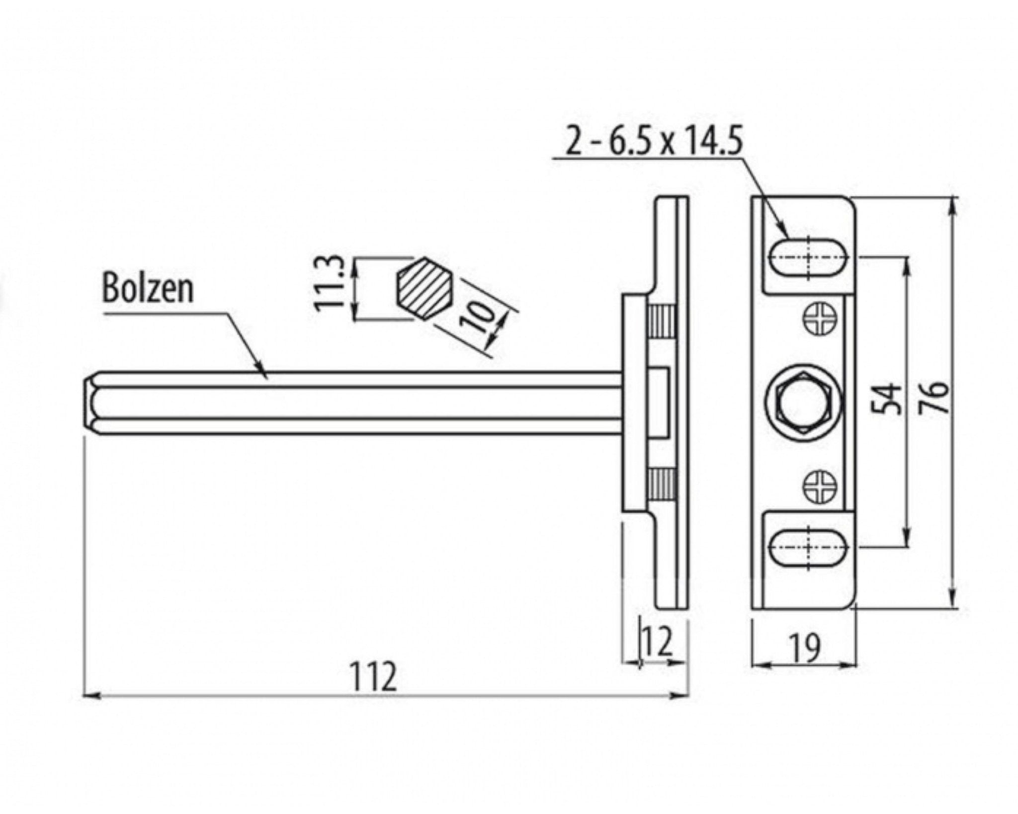 Träger für Schwebendes Wandregal Amoligno - Wandregale