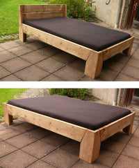 Bauholz Bett PETRA Metallfrei 100% Individualisierbar - Amoligno - Betten