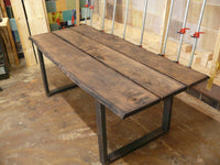 Tisch Eiche Wildeiche Altholz Waldkante mit Untergestell - Amoligno - Tische & Bänke